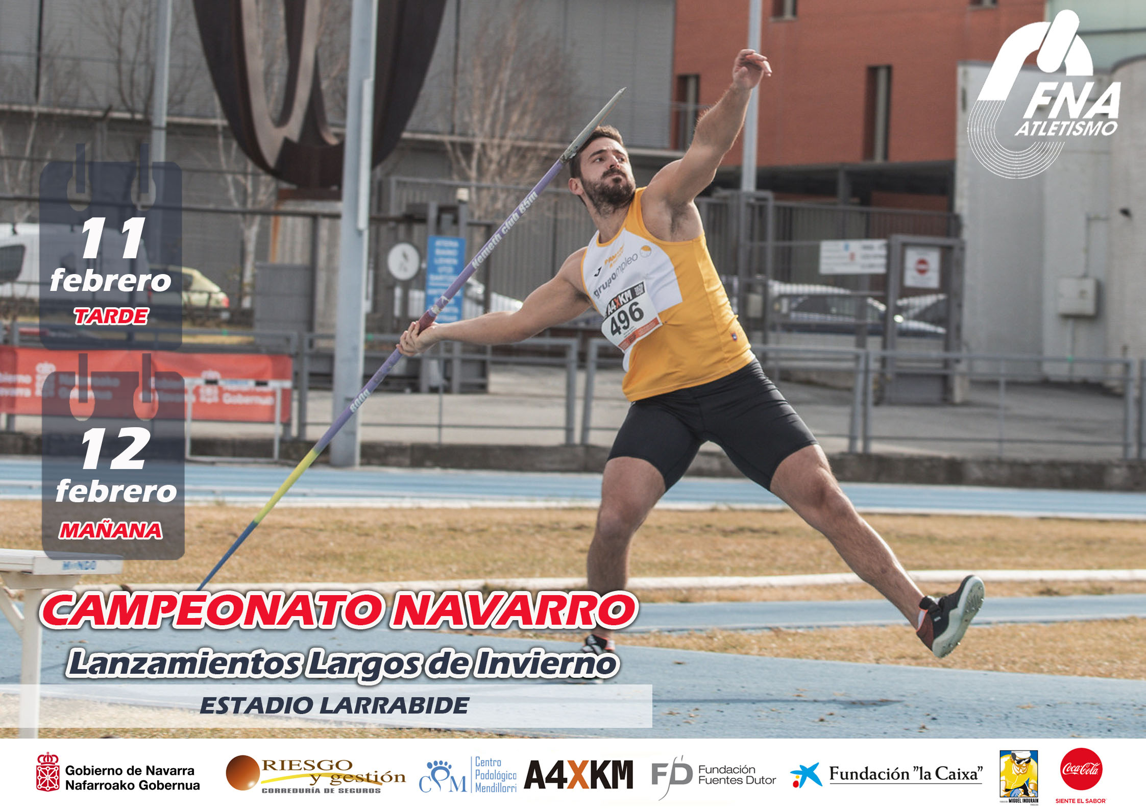 Lista provisional de admitidos Cto Navarro Lanzamientos Invierno